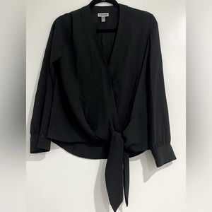 Chelsea28 Nordstrom light sheer black blouse